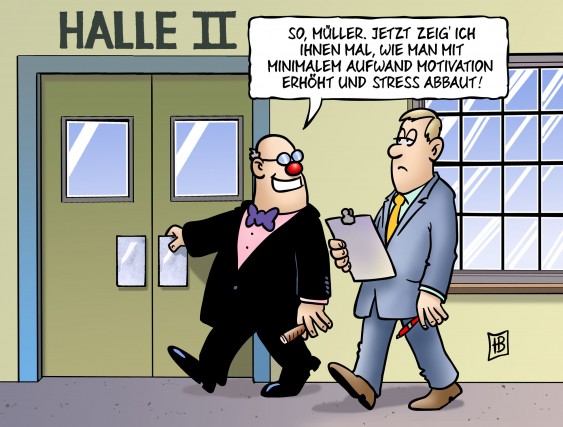 Karikatur Gute Arbeit